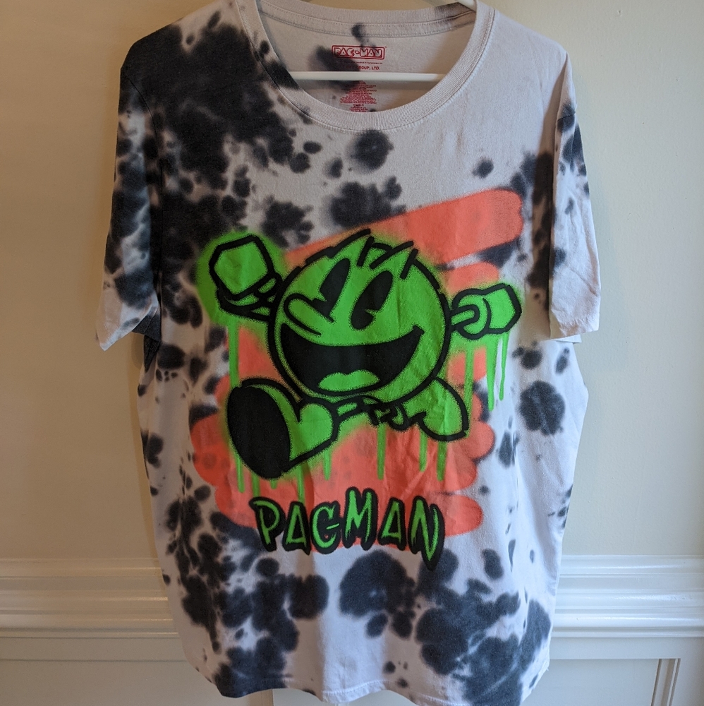 Pac-Man Men's Tie-Dye T Shirt